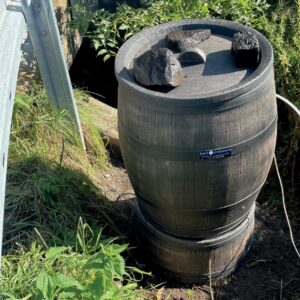 EMMA water monitoring device, housed inside a barrel.